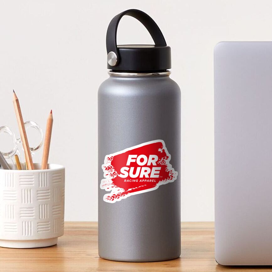 FOR SURE LOGO Sticker (RED) Sticker
