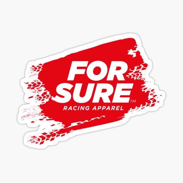 FOR SURE LOGO Sticker (RED) Sticker