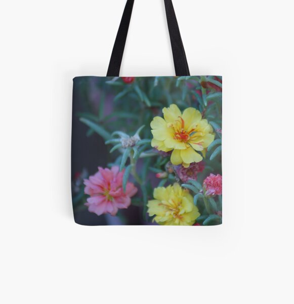 Portulaca All Over Print Tote Bag