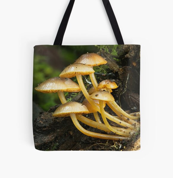 Mycena leaiana var. australis All Over Print Tote Bag