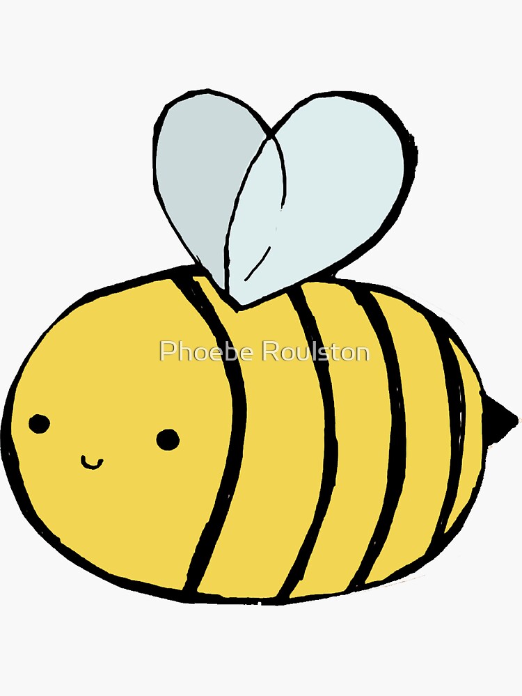 Cute Bumblebee Sticker for Sale by hilbend