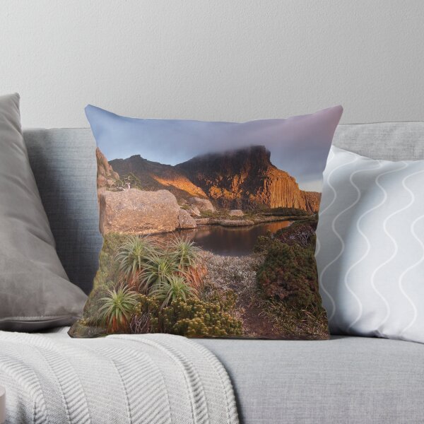 Mt Anne from High Shelf Camp Throw Pillow