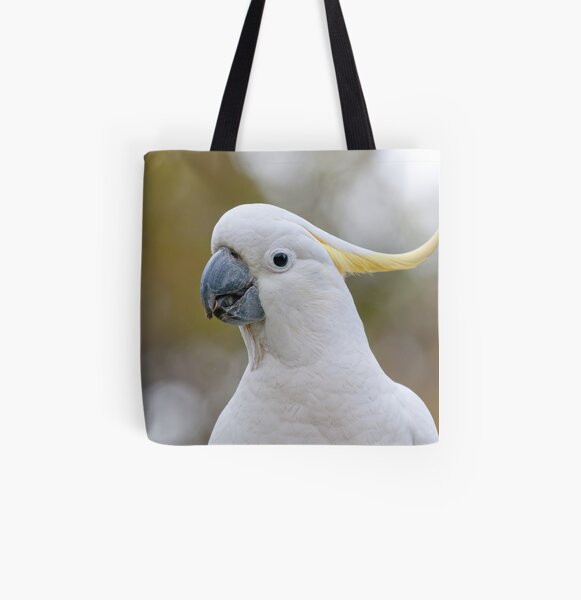 Sulphur-crested Cockatoo - Cacatua galerita All Over Print Tote Bag