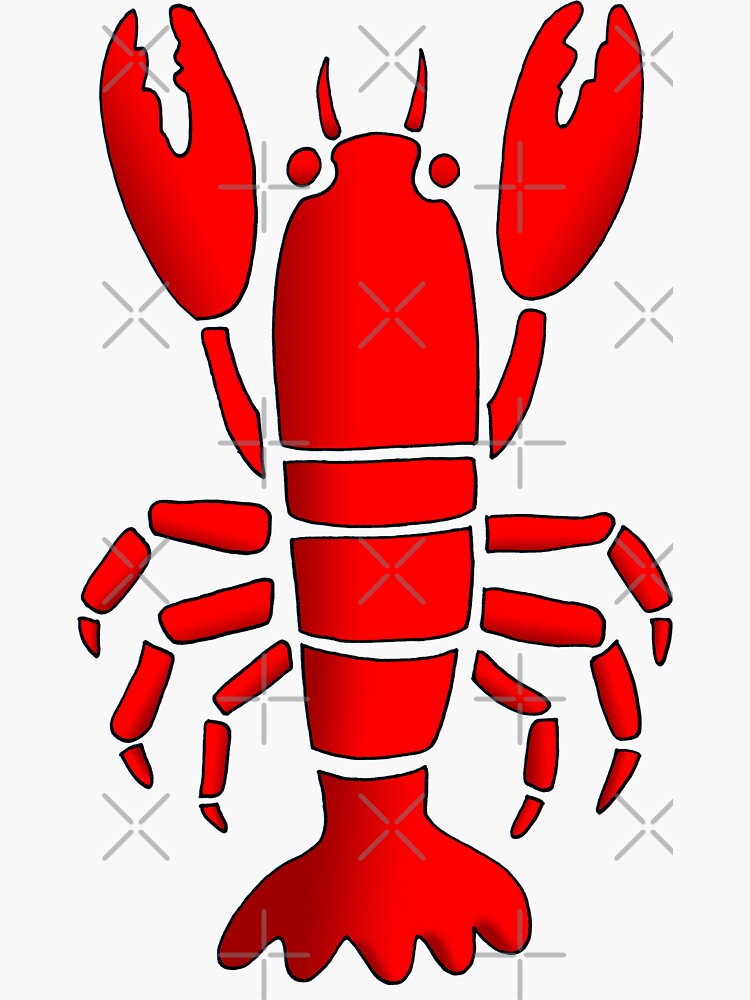 "lobster" Sticker for Sale by JasonTrivettart Redbubble
