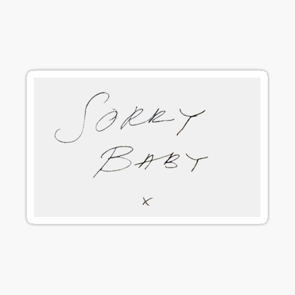 Item preview, Sorry Baby x - Killing eve Note designed and sold by tziggles.