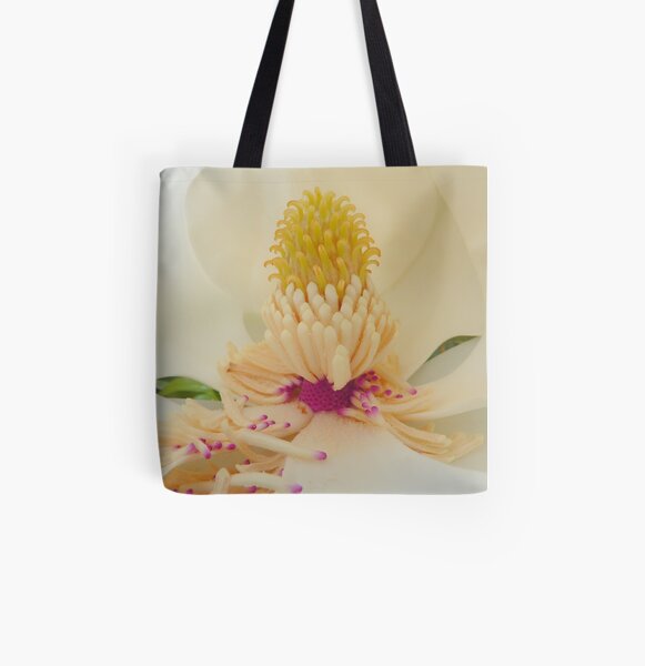 Magnolia grandiflora All Over Print Tote Bag