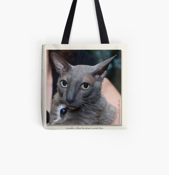 cat calendar image #4 Gremlin, by name and nature All Over Print Tote Bag