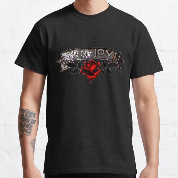 Red Rose & Bon Jovi T-shirt classique