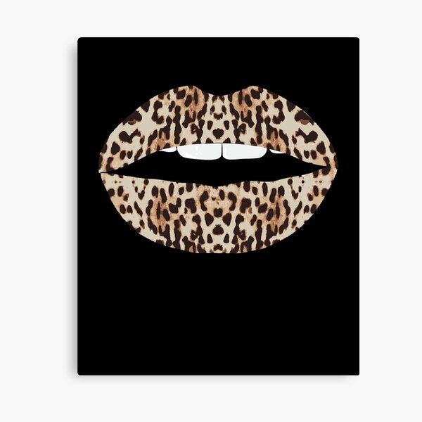 Cheetah Pattern Lips Leopard Fur Kiss Mouth Animal Print