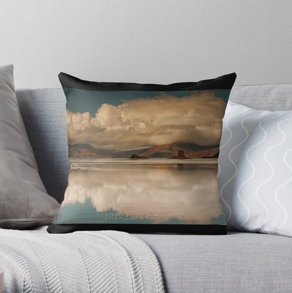 Castle Reflections Throw Pillow