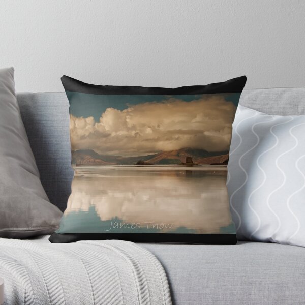 Castle Reflections Throw Pillow