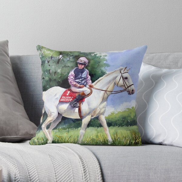 Desert Orchid Throw Pillow