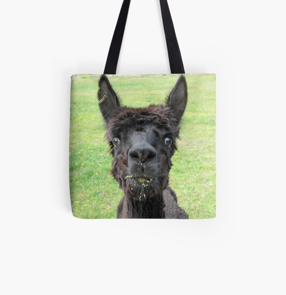 Alpaca All Over Print Tote Bag