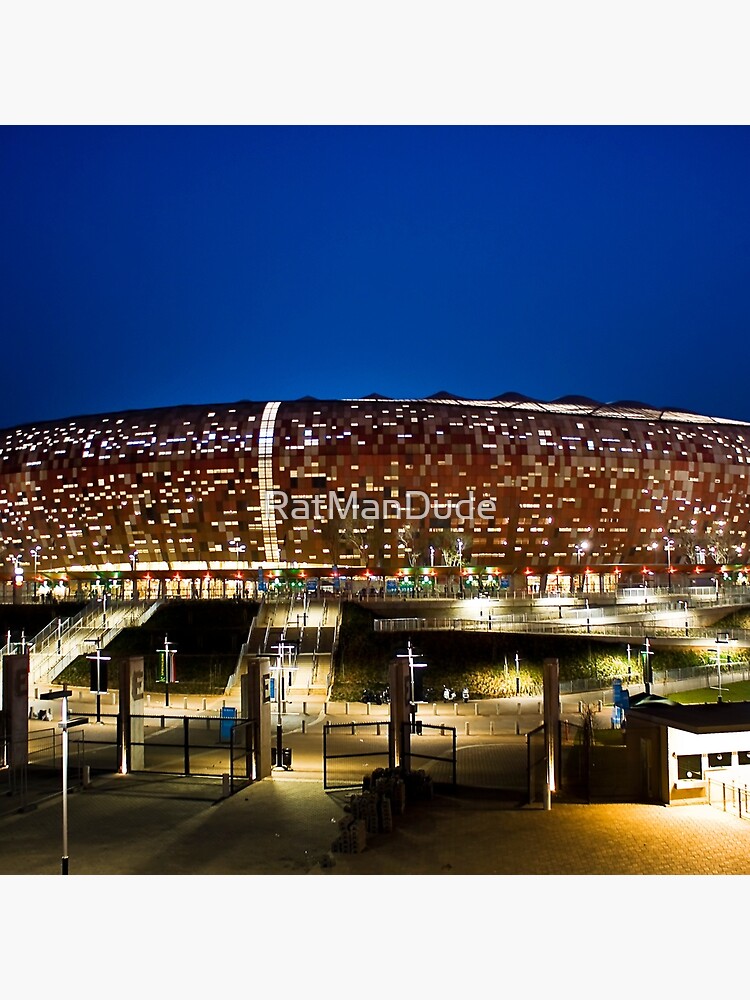 Fnb Stadium National Stadium Soccer City Tote Bag By Ratmandude Redbubble