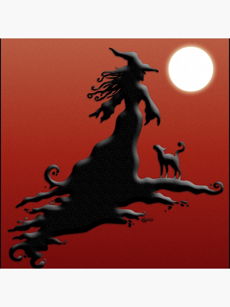 Witch's Silhouette - Prints and Cards by CGafford
