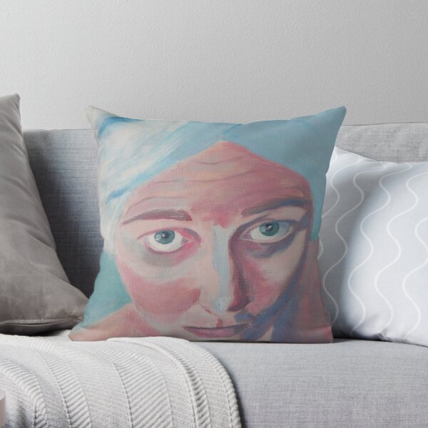 Washed my hair Throw Pillow