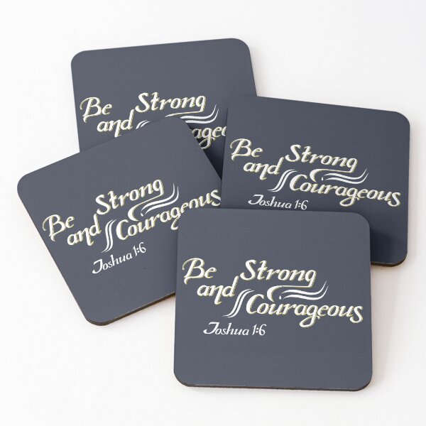 Item preview, Signboard "Be Strong and Courageous" designed and sold by Javier Narváez Solarte.