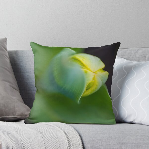 Item preview, Yellow Tulip bud blowing in the wind designed and sold by jeliza.
