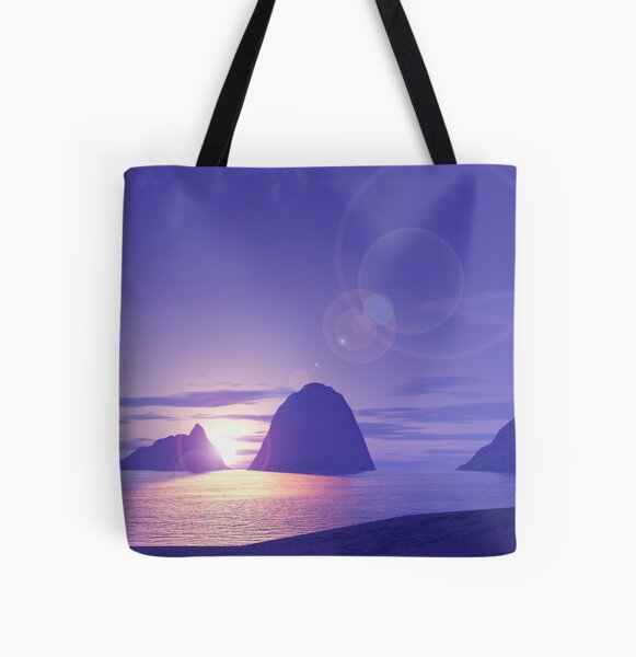 Floating on The Last Light All Over Print Tote Bag
