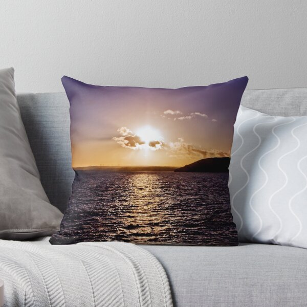 Sunset Across The Bay Throw Pillow