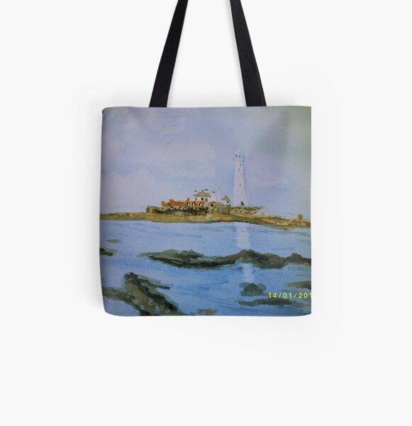St Mary's Island All Over Print Tote Bag