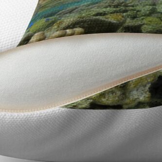 Alternate view of The World Below Throw Pillow