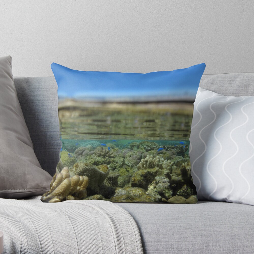The World Below Throw Pillow