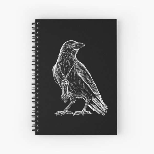 Raincrow Studios Crow Logo Spiral Notebook