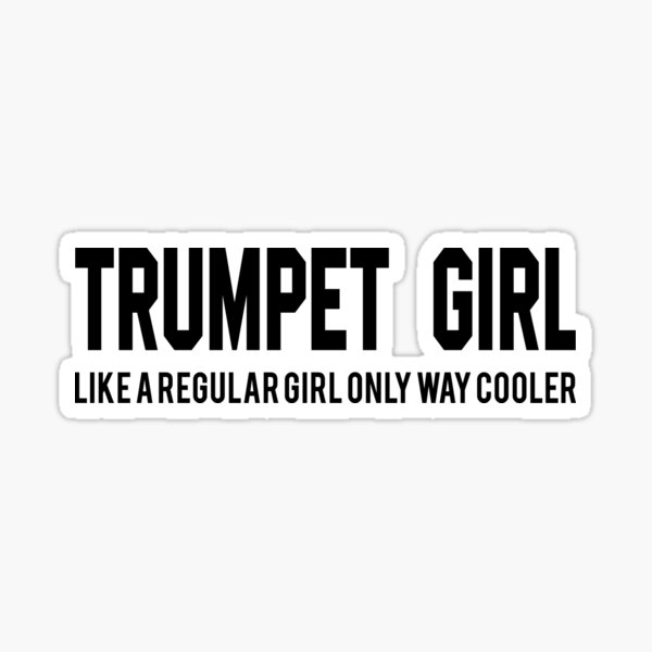 Trumpet Girl Lovers Sticker