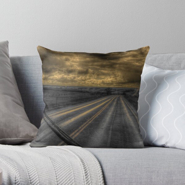 On the road Throw Pillow