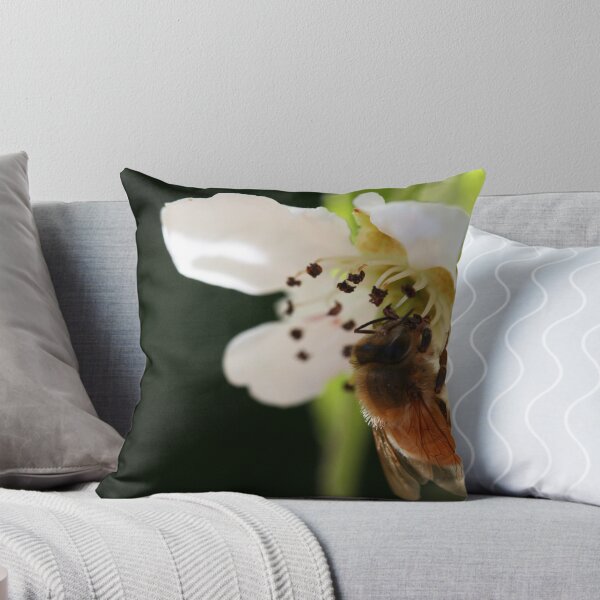 Item preview, Bee with pollen on the blossom designed and sold by Joanne Emery.