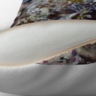 Alternate view of The long arm of the shrimp Throw Pillow