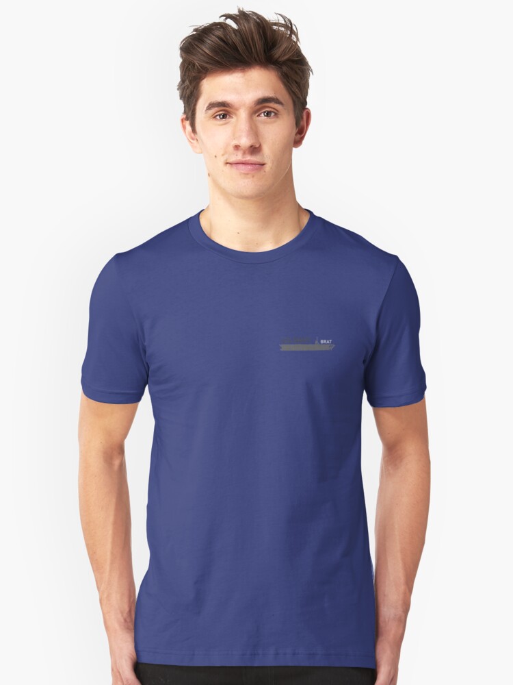 Alternate view of U.S. Navy Brat - Carrier in Gray Slim Fit T-Shirt