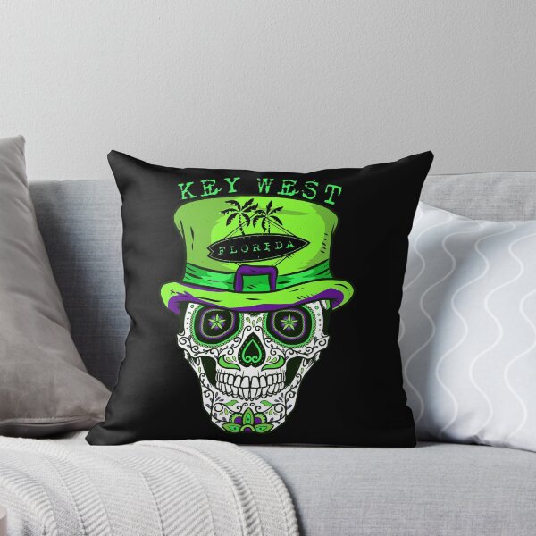 Item preview, Key West Sugar Skull Hat designed and sold by KoolMoDee.