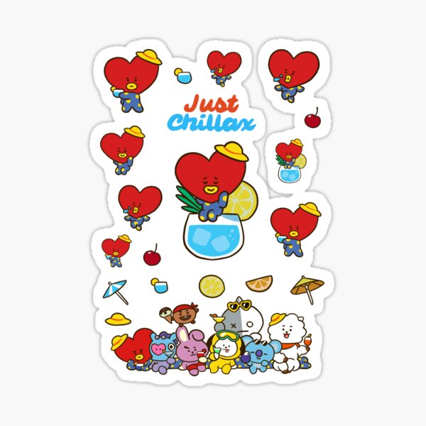 bt21 planner stickers redbubble