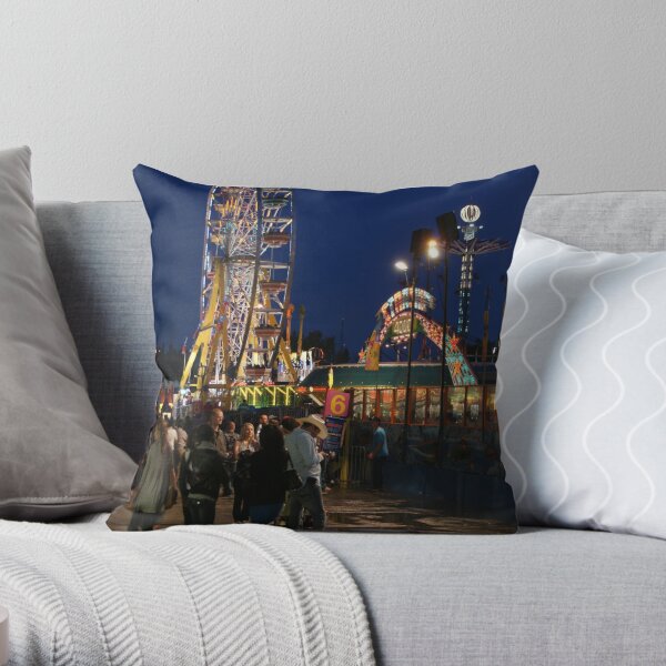 Calgary Stampede Midway Throw Pillow