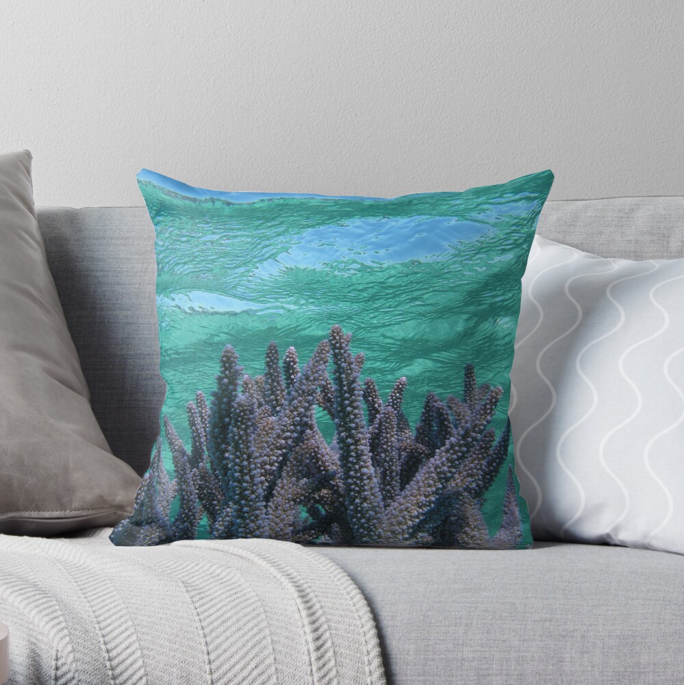 Shades of Blue Throw Pillow
