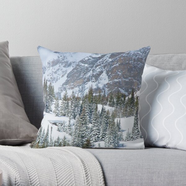 Winter Pines II Throw Pillow