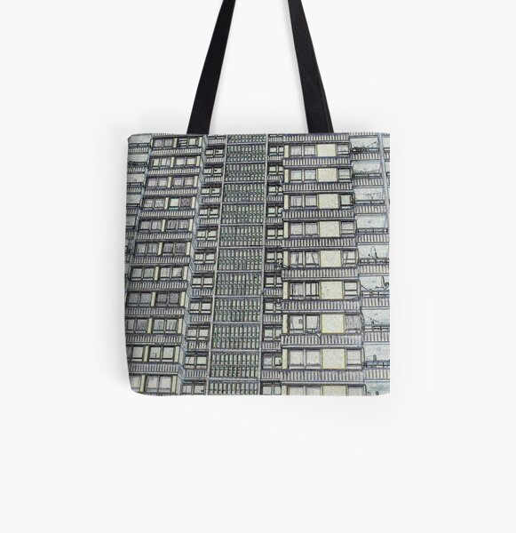 Hanover, Broomhall flats ,Sheffield 3 All Over Print Tote Bag