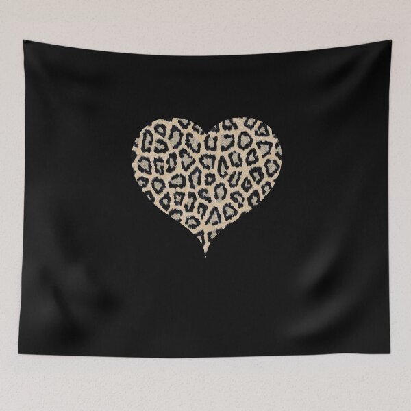 Item preview, Cheetah Pattern Heart Leopard Fur Heart Shape Animal Print designed and sold by BornDesign.