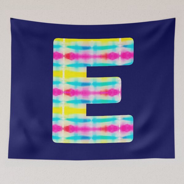 Item preview, Tie Dye Alphabet E (Uppercase letter e), Letter E designed and sold by marosharaf.