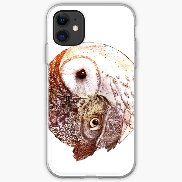 Yin Yang Owl iPhone Soft Case
