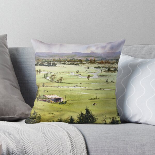 From Streeton Lookout, Freemans Reach Throw Pillow