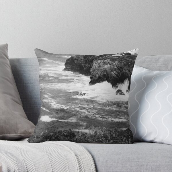 Item preview, Achromatic coastline designed and sold by Stephanie Owen.