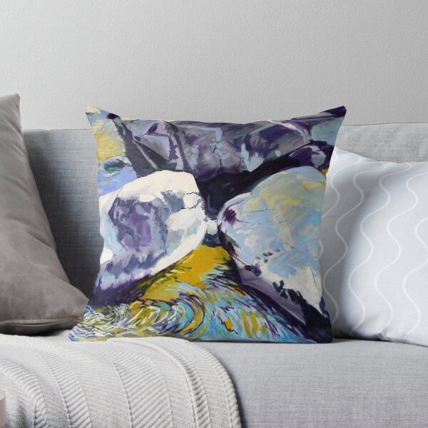 Rocks and Ripples Throw Pillow