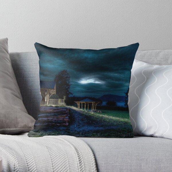 Opening Night at the Library Throw Pillow