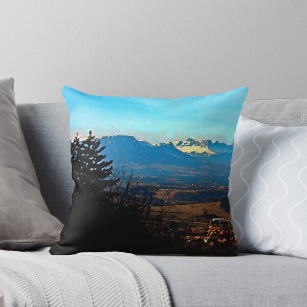 Item preview, French Alps Watercolour Pano designed and sold by EuropaPhoto.