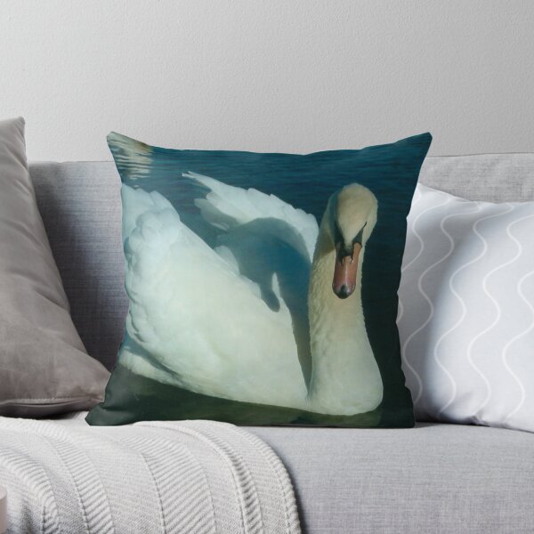 White Swan - Richwood Farm Throw Pillow