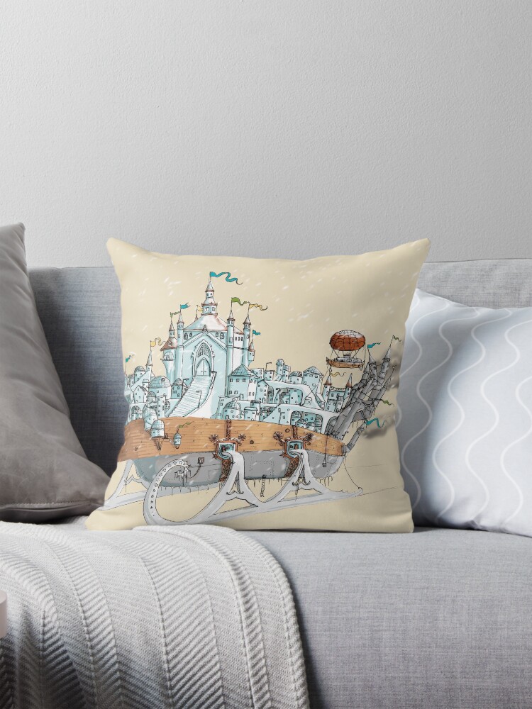 Item preview, Throw Pillow designed and sold by sketchydoodle.