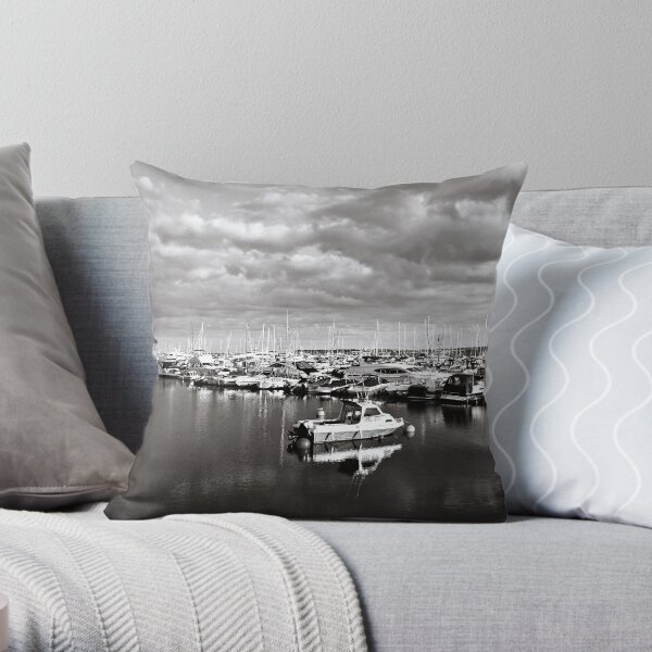 Achromatic Torquay Throw Pillow